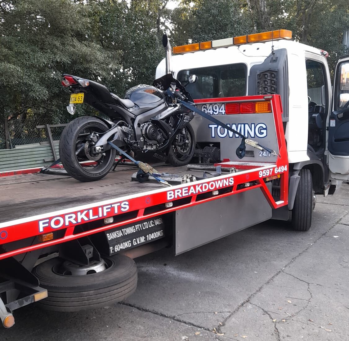 Tow Trucks in Sydney, Get reliable bike towing service in Sydney. Our professional team is here to assist you with motorcycle towing services. Contact Banksia today