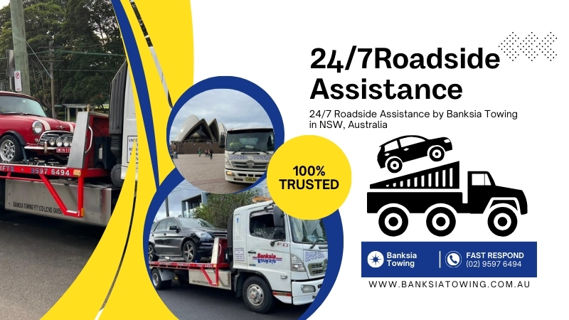 24/7 Roadside Assistance by Banksia Towing in NSW, Australia. Get the best roadside assistance services in Sydney from Banksia Towing. call (02) 9597 6494.