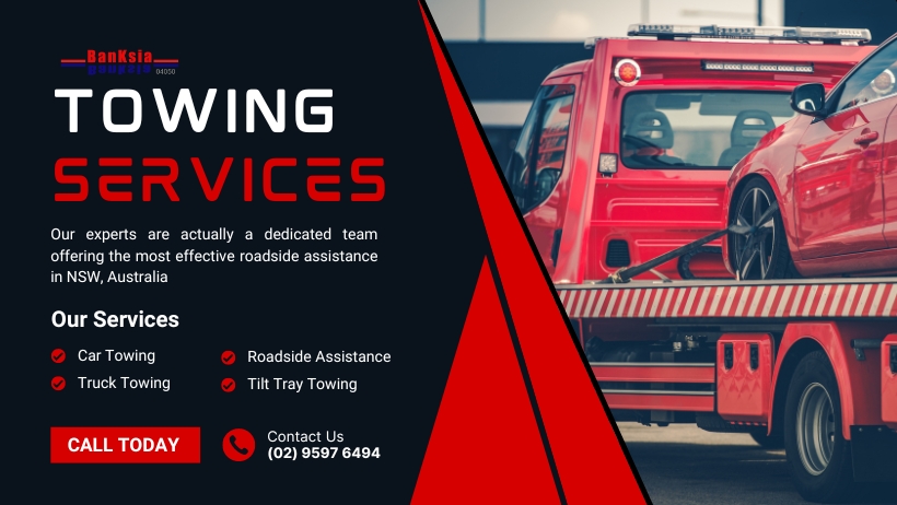 24/7 Roadside Assistance by Banksia Towing in NSW, Australia. Get the best roadside assistance services in Sydney from Banksia Towing. call (02) 9597 6494.